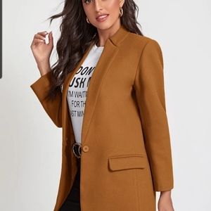 Camel colored wool blazer